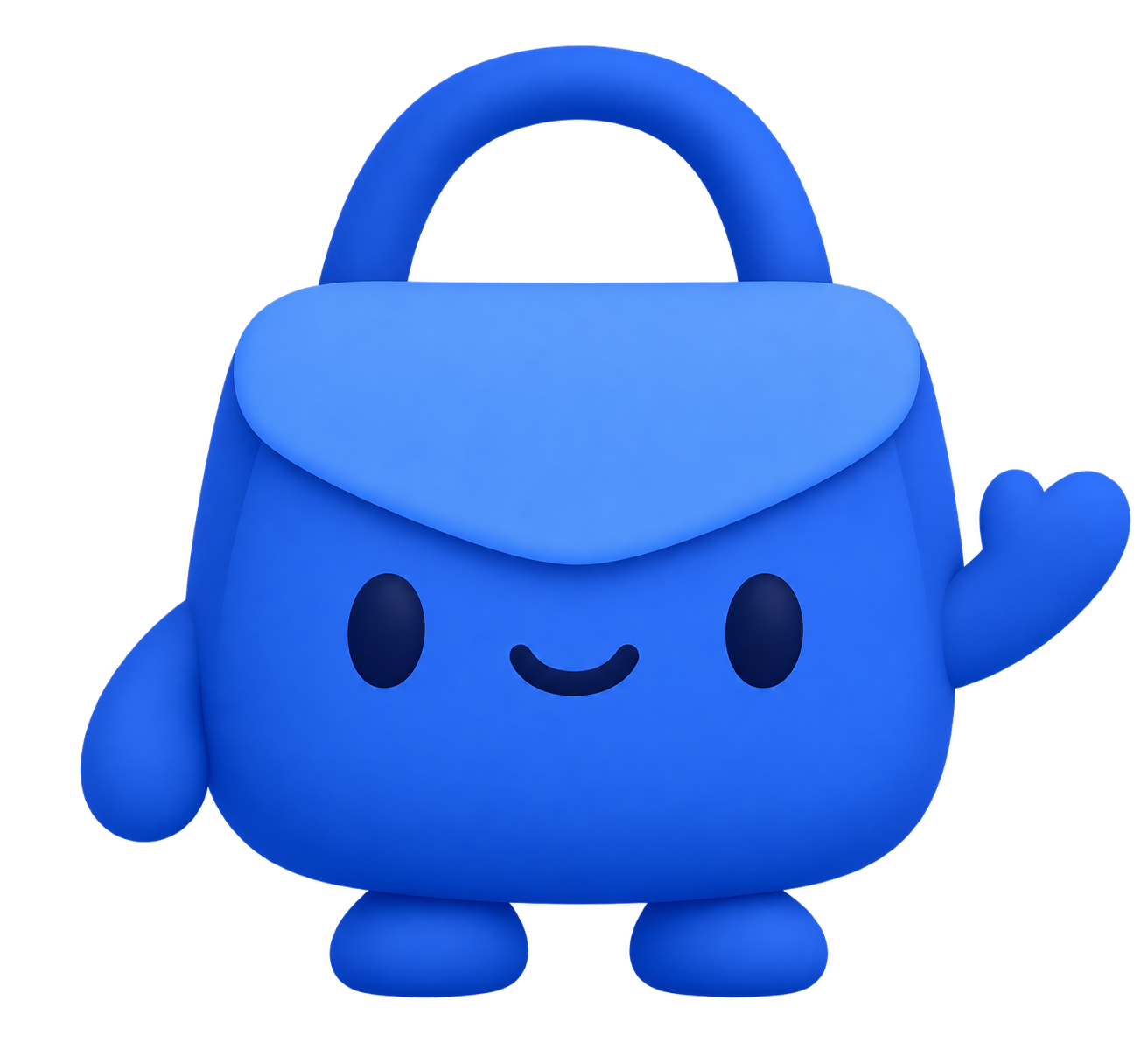 The blue BAGS mascot